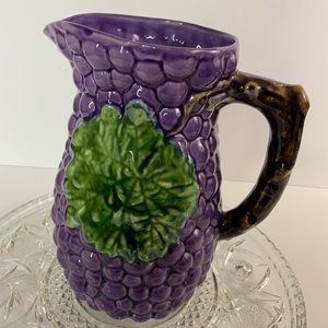 Pitcher Jay Willfred Andrea By Sadek Vintage Purple Grape Portugal #ES1